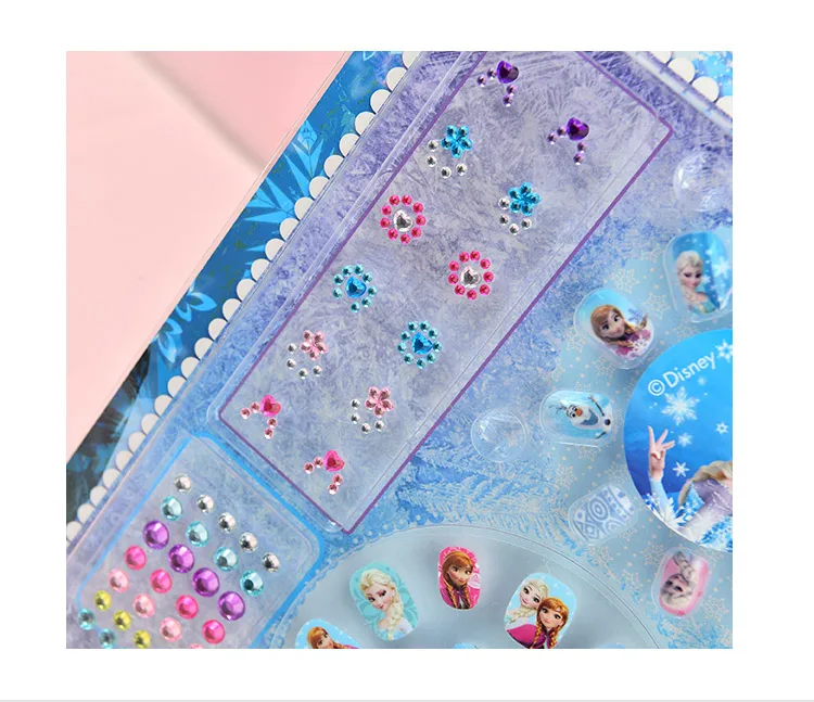 

Children's princess nail stickers cute ice snow nail stickers girl 3d nail stickers
