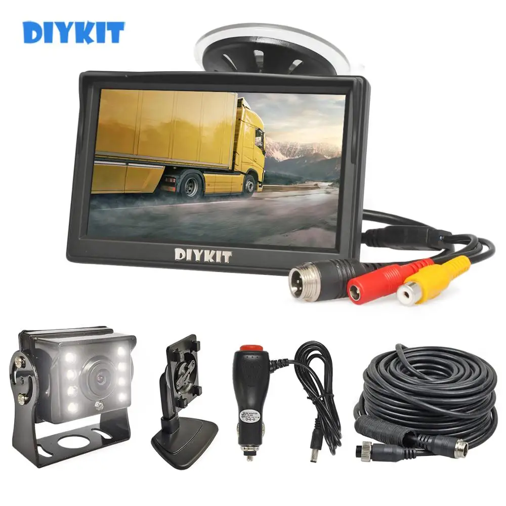 DIYKIT 5 &quotОбратный автомобильный монитор водонепроницаемый светодиодный цветной