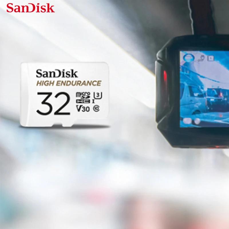 

High Enduran SanDisk Memory Card High Endurance 32GB 64GB MicroSD Card SDHC/SDXC Class10 100MB/s TF Card for Video Monitoring