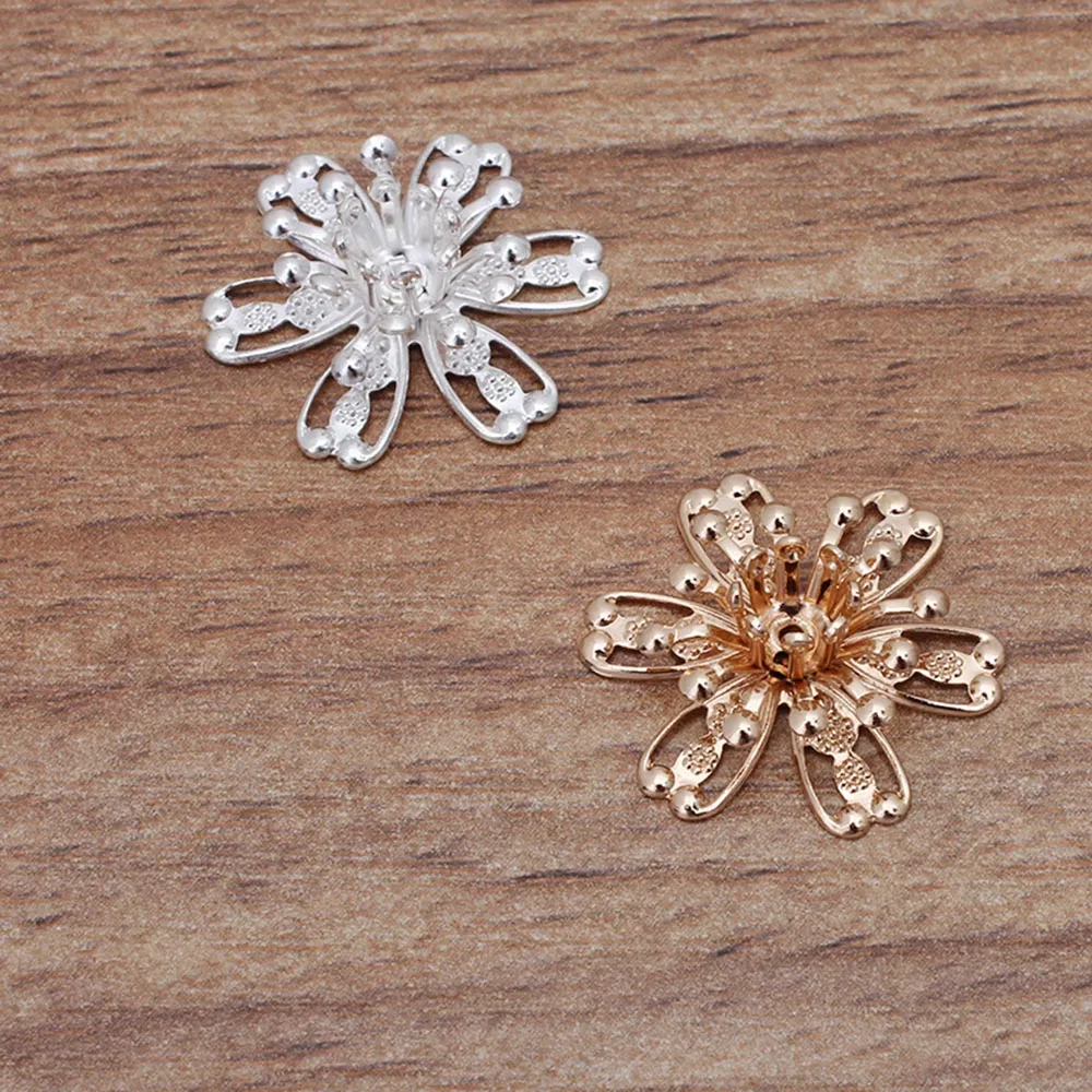 Заглушки для бусин латунные 19 мм 10 шт./лот изготовления сережек аксессуаров