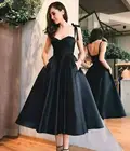BEPEITHY 2021 милое черное платье для выпускного вечера для женщин чайное вечерние с карманами размера плюс на заказ