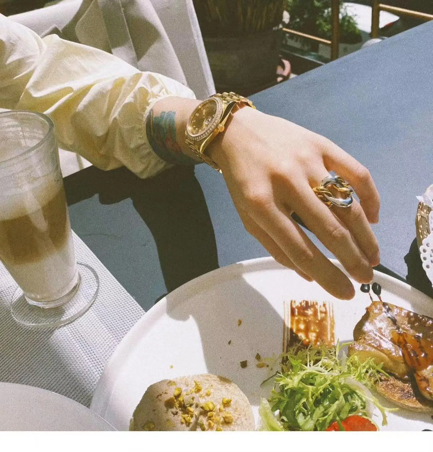 Новые металлические сырой цепь выдалбливают асимметрия ретро одежда с