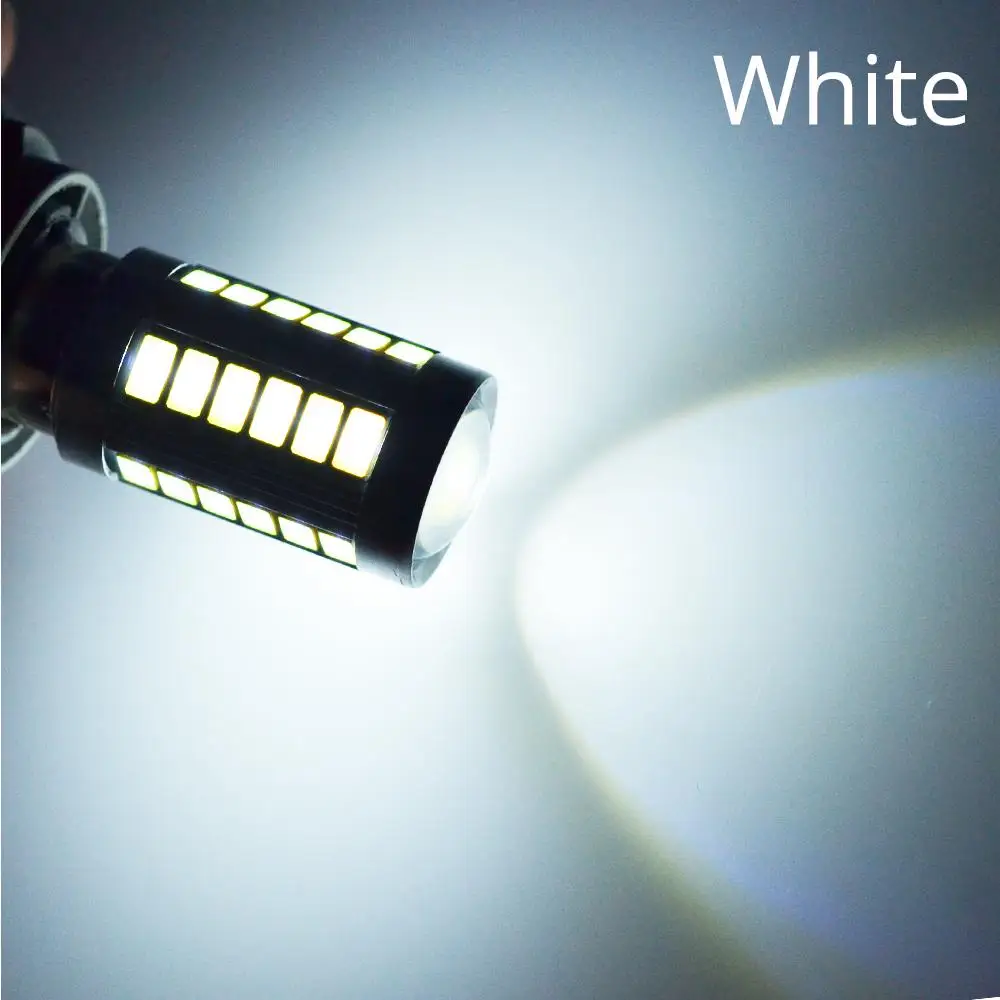 Белый 1156 BA15S 1157 BAY15D H4 H7 P21 5 Вт 33SMD светодиодный автомобильный номерной знак