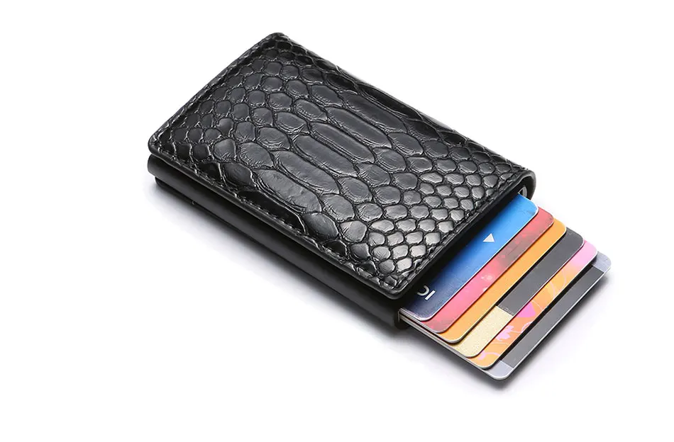 DIENQI Смарт мужские кошельки Rfid, сумка для денег, магический мини тонкий кошелек, мужской маленький кожаный кошелек, тонкие сумочки из змеиной кожи Vallet Walet