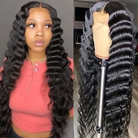 loose deep wave lace front wig brazilian t part remy lace wigs pre plucked human hair wigs for women human hair lace frontal wig