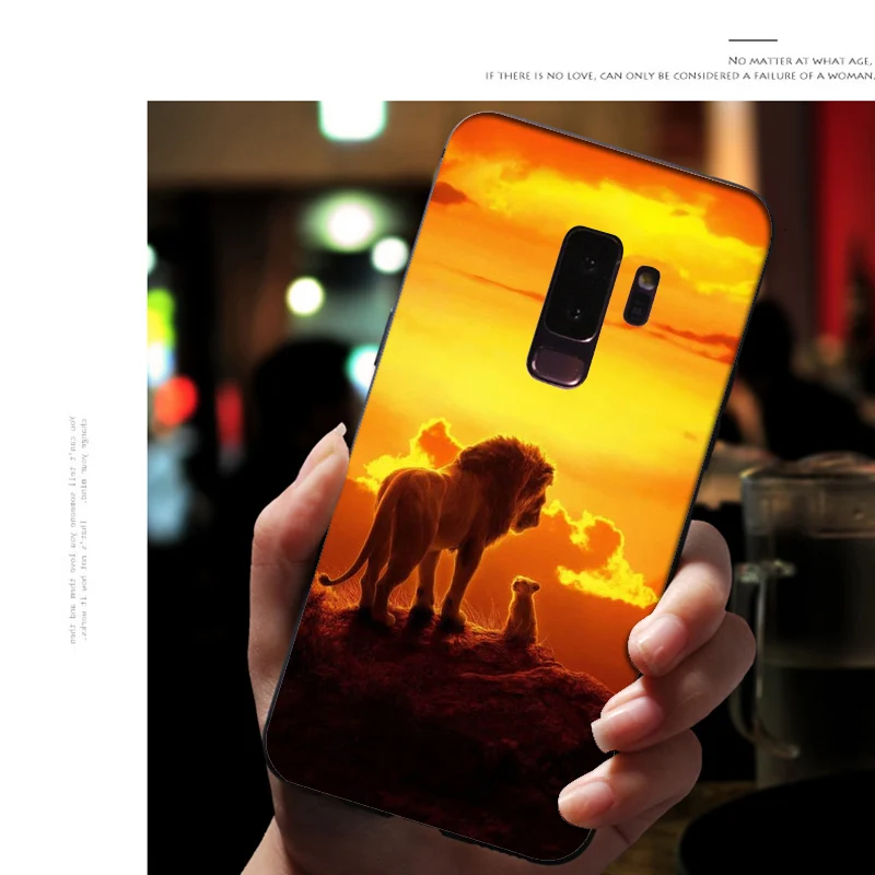 Мягкий силиконовый чехол для телефона samsung Galaxy S10 E S9 S8 Plus S6 S7 Edge S10e, черный чехол из ТПУ с рисунком «Король льва свинья»