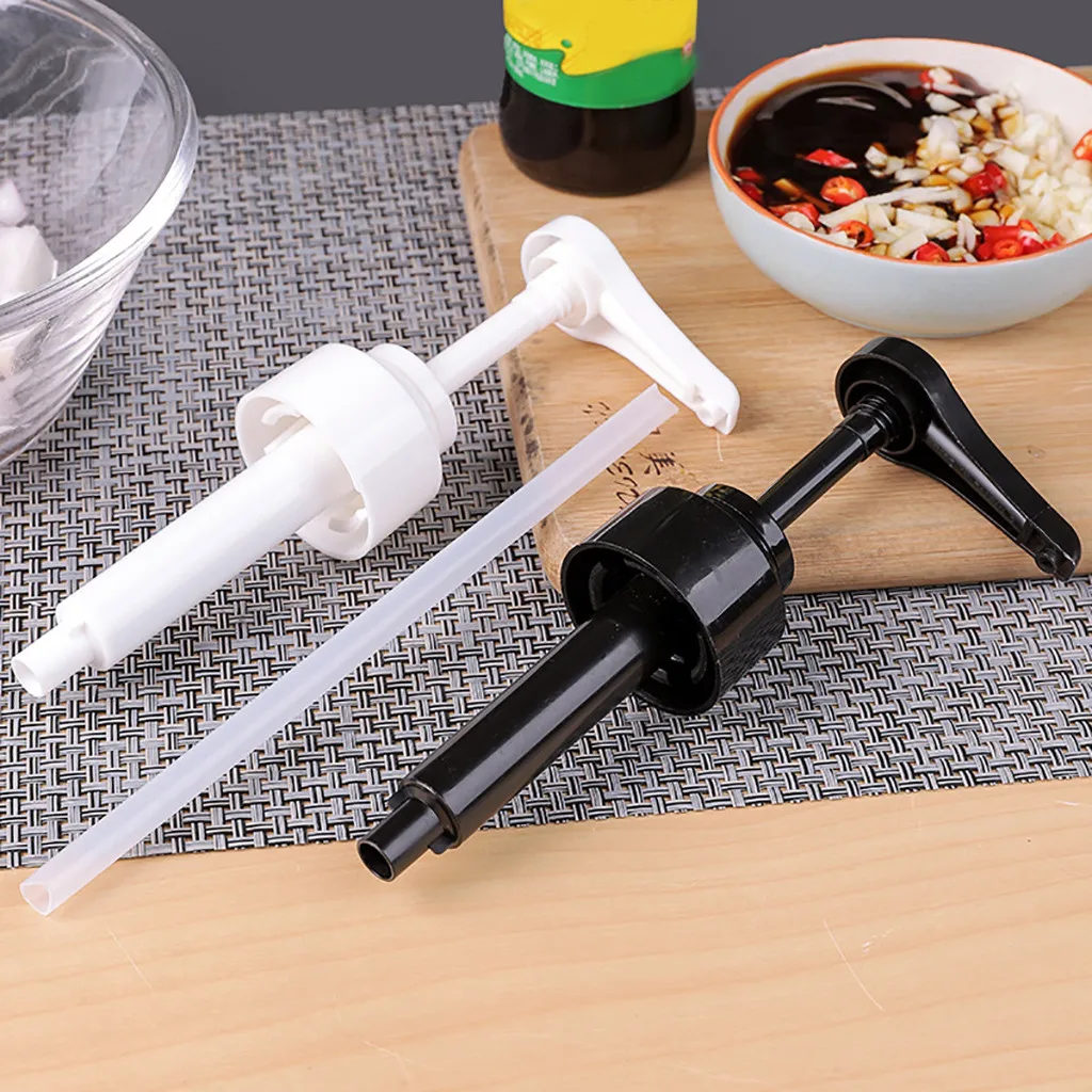 Kitchen Home Condiment Bottle Pressure Nozzle Press Convenient Operated Pump Head Essential Push-type Artifact c50 | Дом и сад