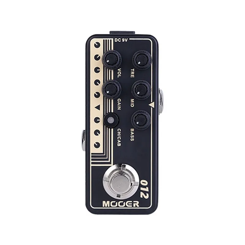 Mooer 012 US золото 100 британский стиль цифровой предусилитель гитарная педаль классический рок 3-полосный приобрести байпасс