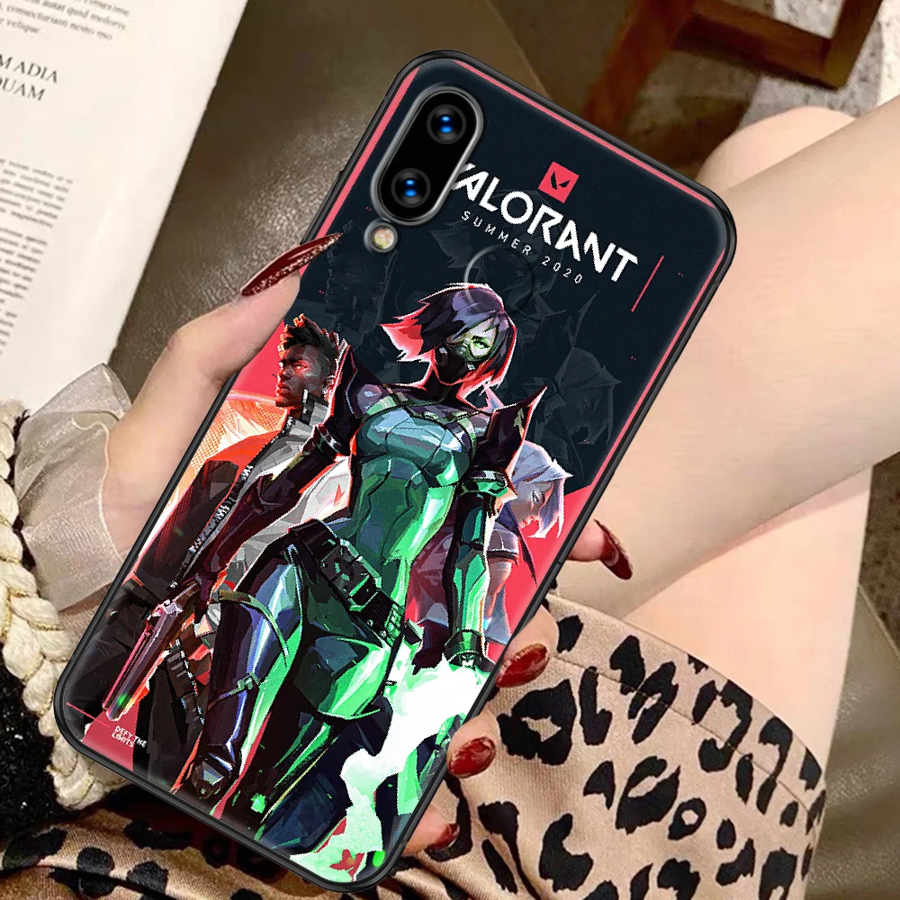 Valorant Shooting Game Phone Case For Huawei Honor 6A 7A 7C 8A 8X 8 9 9X 10 10i 20 Lite Pro black painting coque silicone funda images - 6