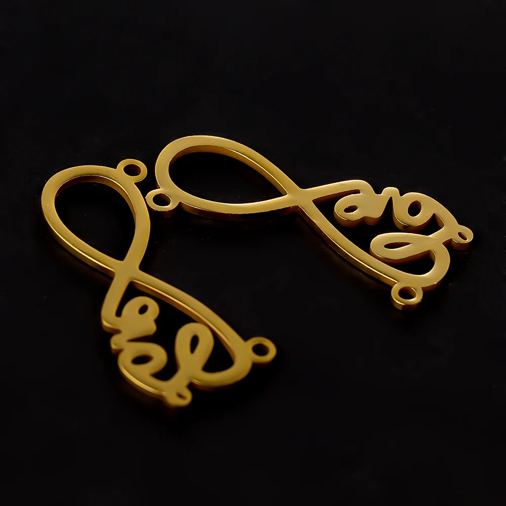 Semitree 5 шт. нержавеющая сталь Бесконечная любовь ожерелье подвеска Подвески