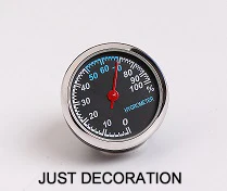 Hygrometer Новые автомобильные Интерьерные часы с гигрометром, термометр, декоративные для mini cooper JCW S F55 56 F60 R55 R56 R60 Countryman, автомобильные аксессуары - Название цвета: Hygrometer