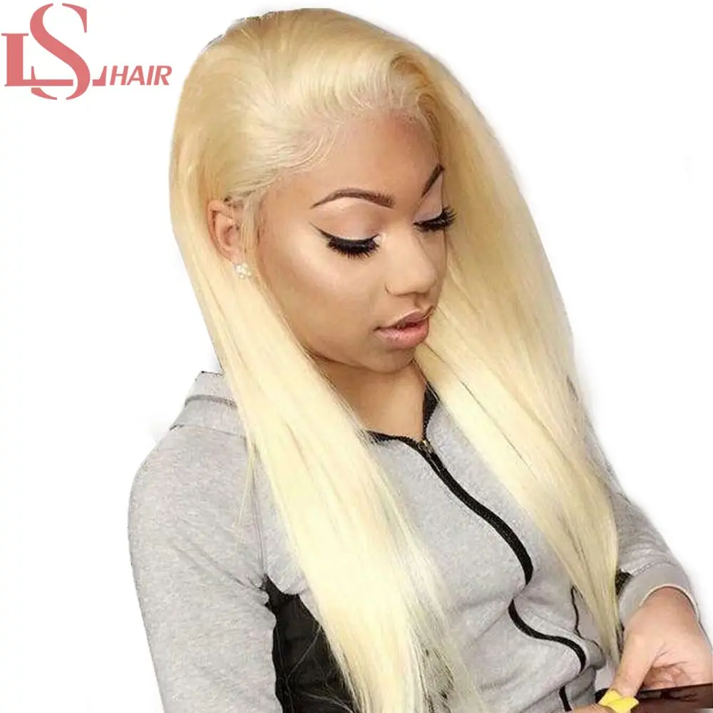 

LS HAIR 613 Lace Front Wig Straight Human Hair Wigs Hd Brazilian 13x4 Lace Front Wig Transpare Lace Frontal Remy hair Wigs