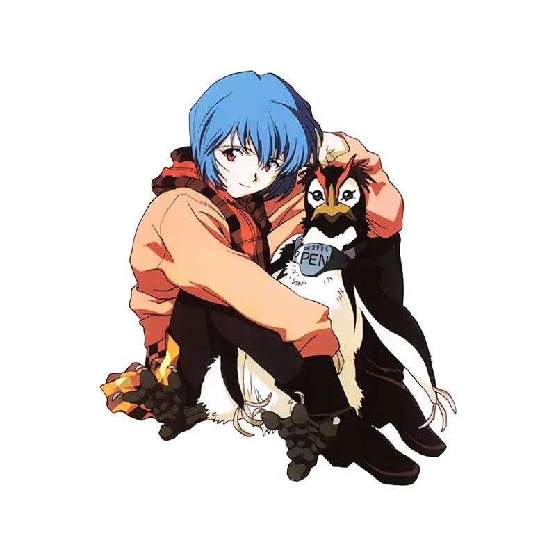 

Fuwo Trading Evangelion Car Stickers Fashionable Scratch-Proof Decals Creative Windshield Trunk Decor Car Label Waterproof