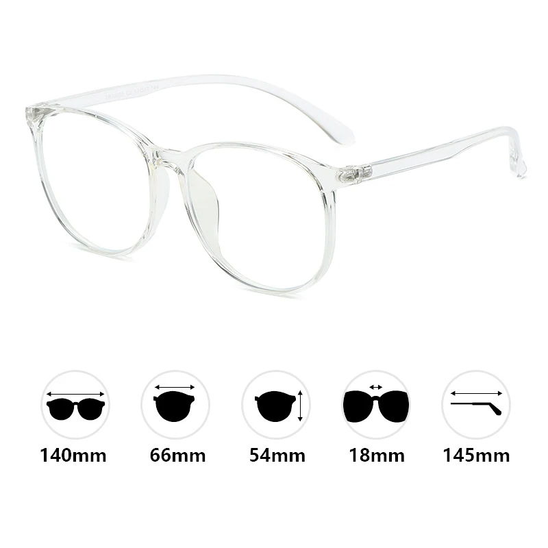 

TR90 Anti Blue Light Decorative Glasses Round Computer Anti-blue Eye Glasses with Frame Transparent Eyewear women Glasses Frame