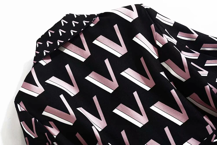 Windbreaker High Quality Autumn Winter New Women'S Fashion Party Office Vintage Elegant Letter Print Long Sleeve Midi Jacket
