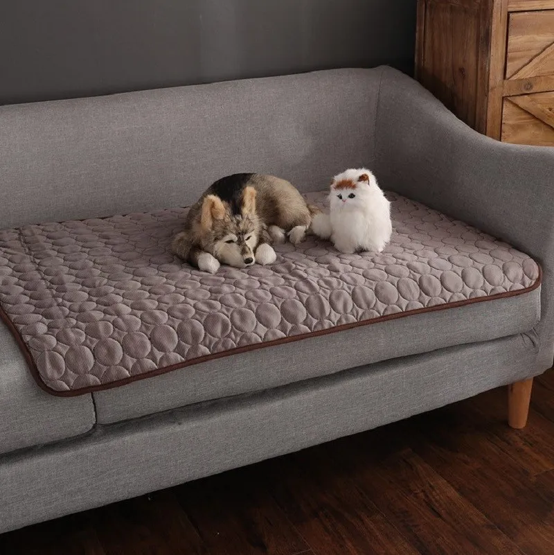 

Pet Dog Cat Sofa Pad Summer Sleep Mat Cooling Bed For Large Small Puppy Blanket Breathable Cool Pad Dog Accessories