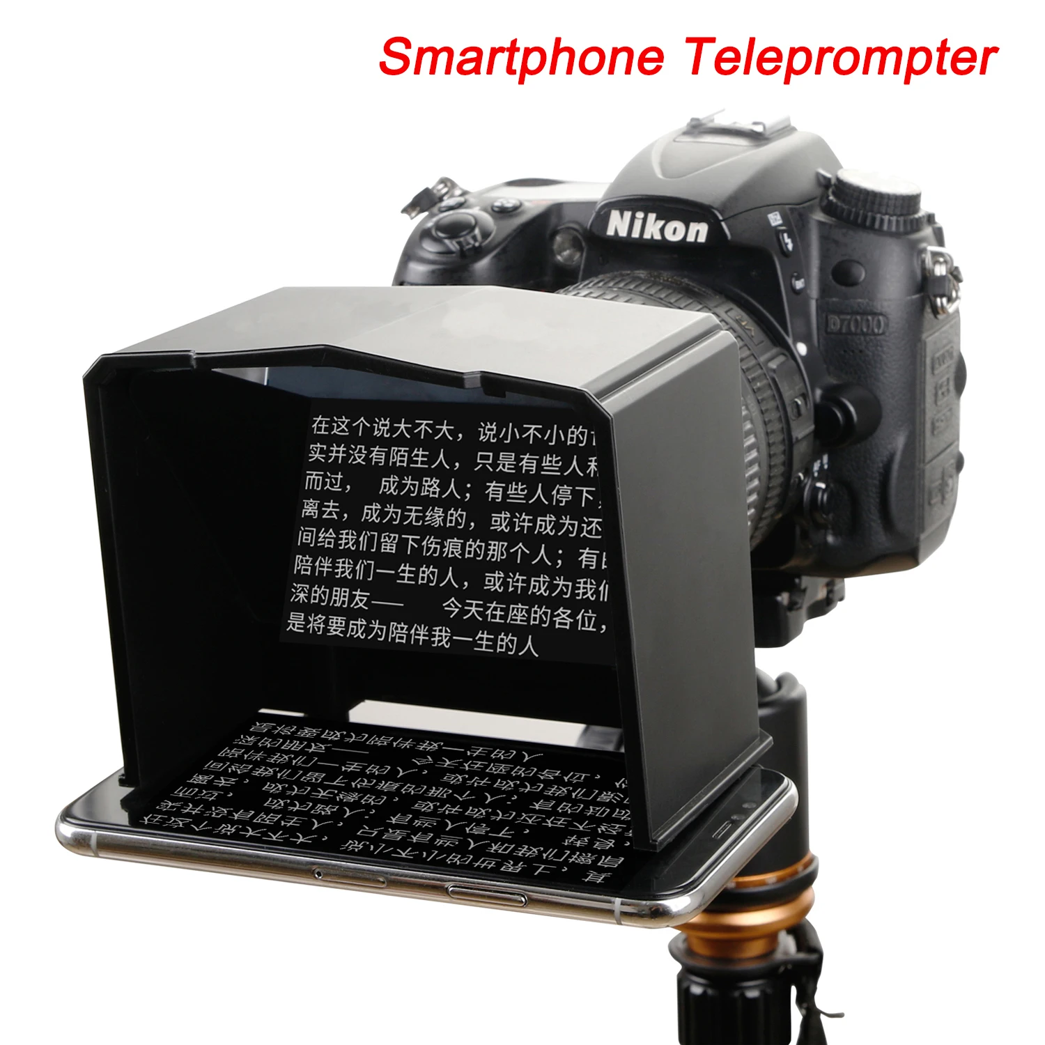 Teleprompter для Xiaomi iPhone samsung huawei телефон для sony Canon Nikon DSLR камера видео интервью телепромптер смартфон