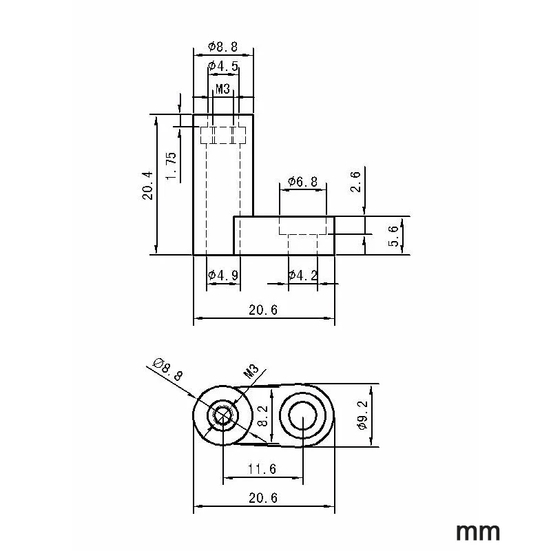 Монтажные ножки для печатной платы типа L монтажные с винтами Аркада JAMMA MAME