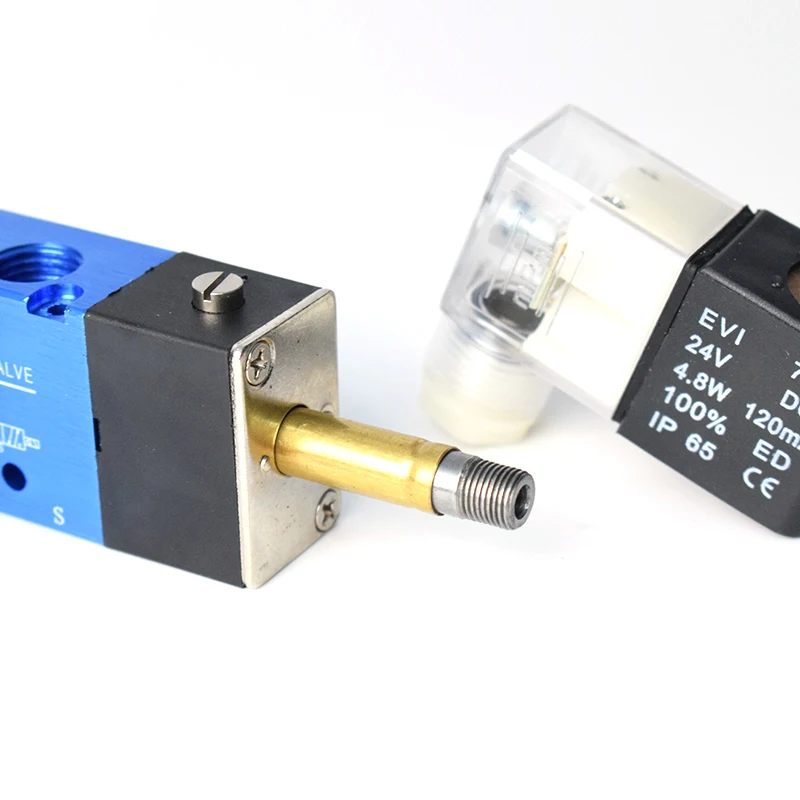 Пневматический электромагнитный клапан с 3-ходовым портом 2 положения 12 В 24 220