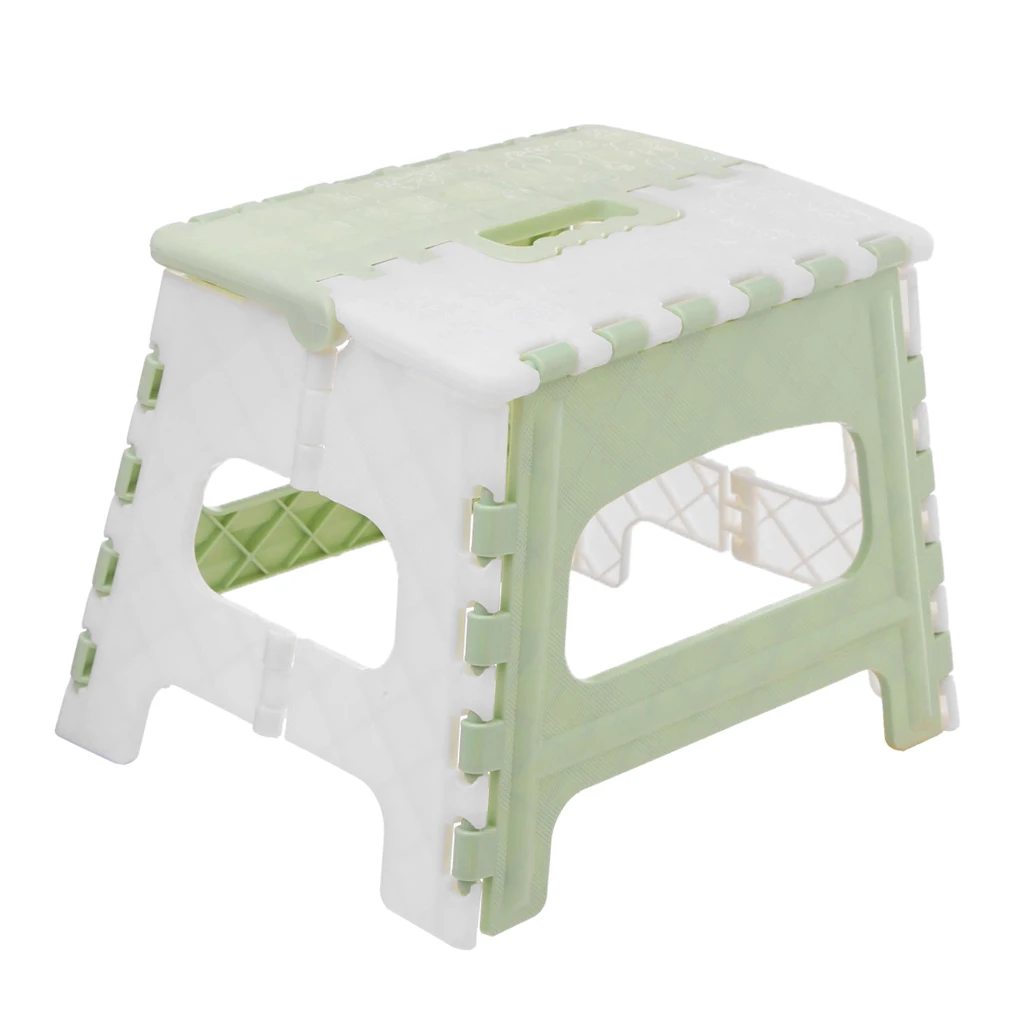 Plastic Folding Step Stool with Handle Portable Collapsible Small Foot Bathroom Stepping Stools for Kid |