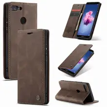 Leather Case For Huawei P Smart Luxury Magnetic Flip Matte Wallet Multifunctional Bumper Phone Cover For Huawei On Psmart Coque