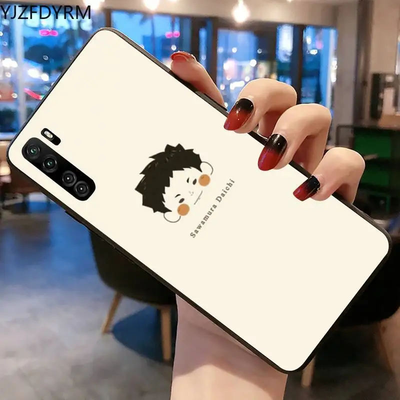 

Anime Tooru Oikawa Haikyuu Phone Case for Huawei P20 P30 P40 lite E Pro Mate 30 20 Pro P Smart 2020 P10