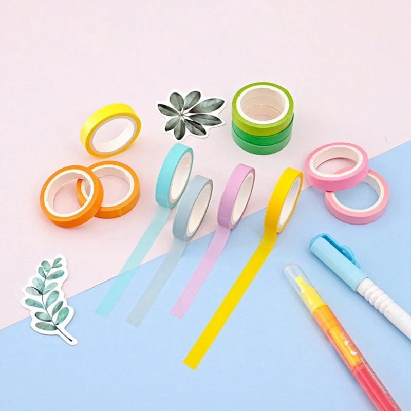 

40Pcs/Set Classical Solid Color Series Hand Account Hand Tear Practical Function DIY Scrapbooking Sticker Label Stationery