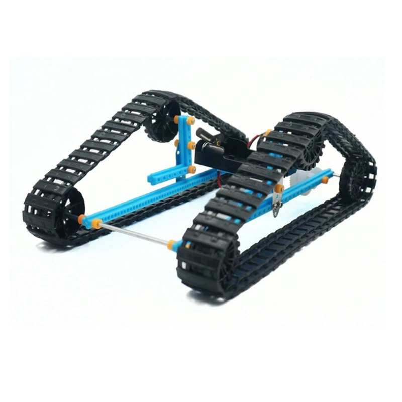 FBIL-DIY Conveyor Model Children Handmade Tank Model Electric Conveyor Crawler Track Models Kid Teaching Toys