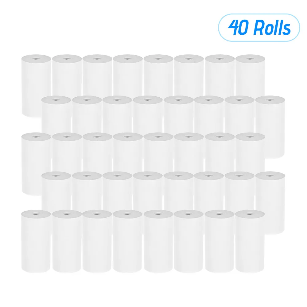 

Thermal Receipt Paper 40 Roll 57*30mm / 2.17*1.18in Bill Ticket Printing for Cash Register POS Receipt Printer Thermal Paper