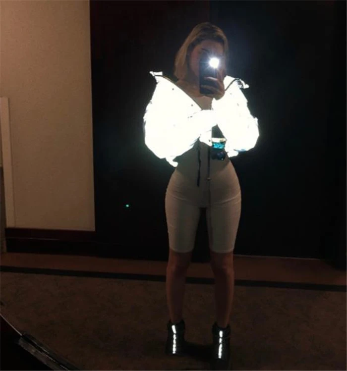 Светоотражающие короткие женские пальто зимнее модное куртки женская короткая