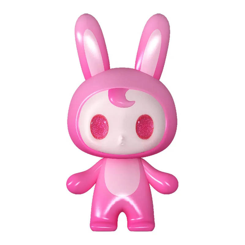 Глухая коробка подлинный goco достаточно крутой PUWA розовый кролик серия девушка