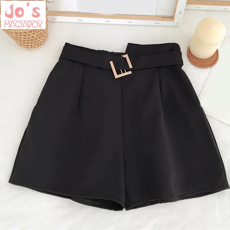 Летние однотонные свободные милые женские шорты в Корейском стиле повседневные