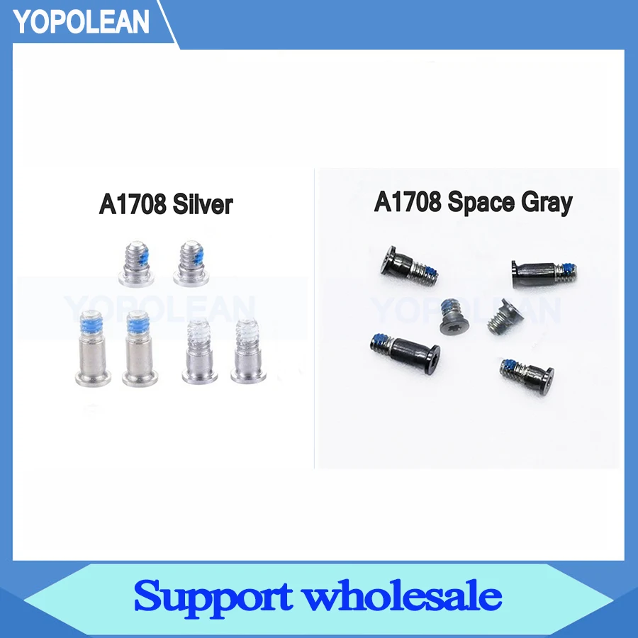 Винты винтовые Серебристые/Космические серые в нижней части корпуса для Macbook Pro