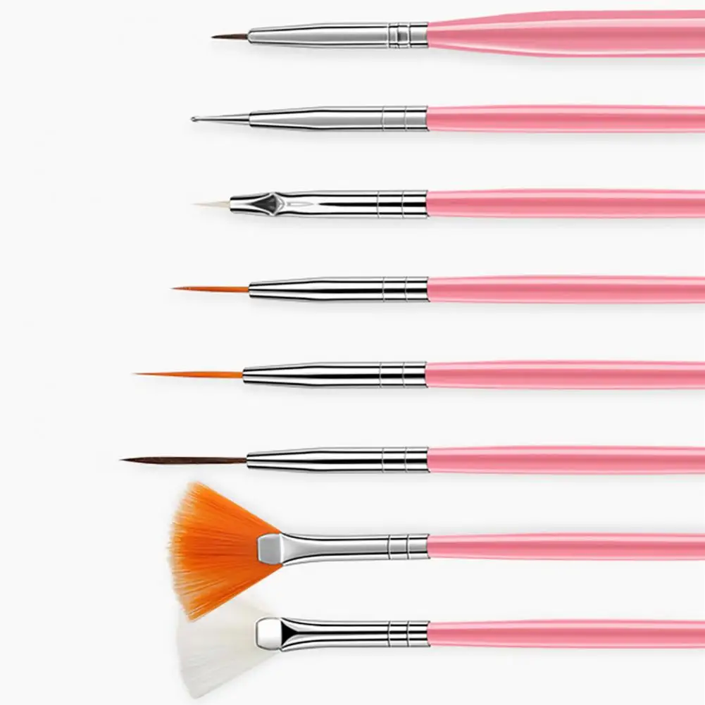 50% горячая Распродажа 15 шт./компл. ручка для дизайна ногтей приятная кожи Удобная