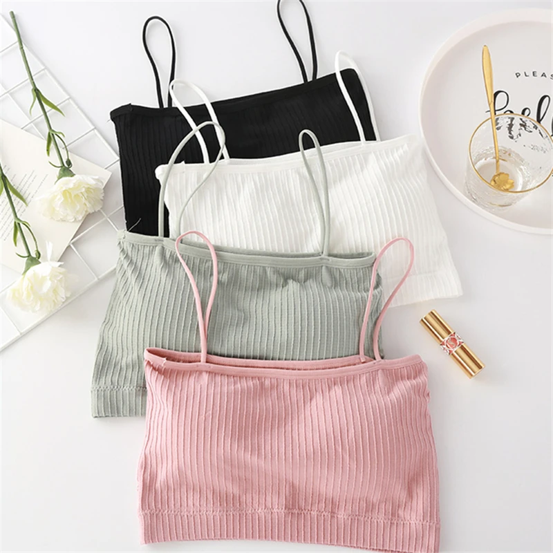 

Women Underwear Push Up Bras Sexy Solid Lingerie Fashion Ladies Workout Tank Tops Streetwear One Size Full Cup Bras Crop Tops