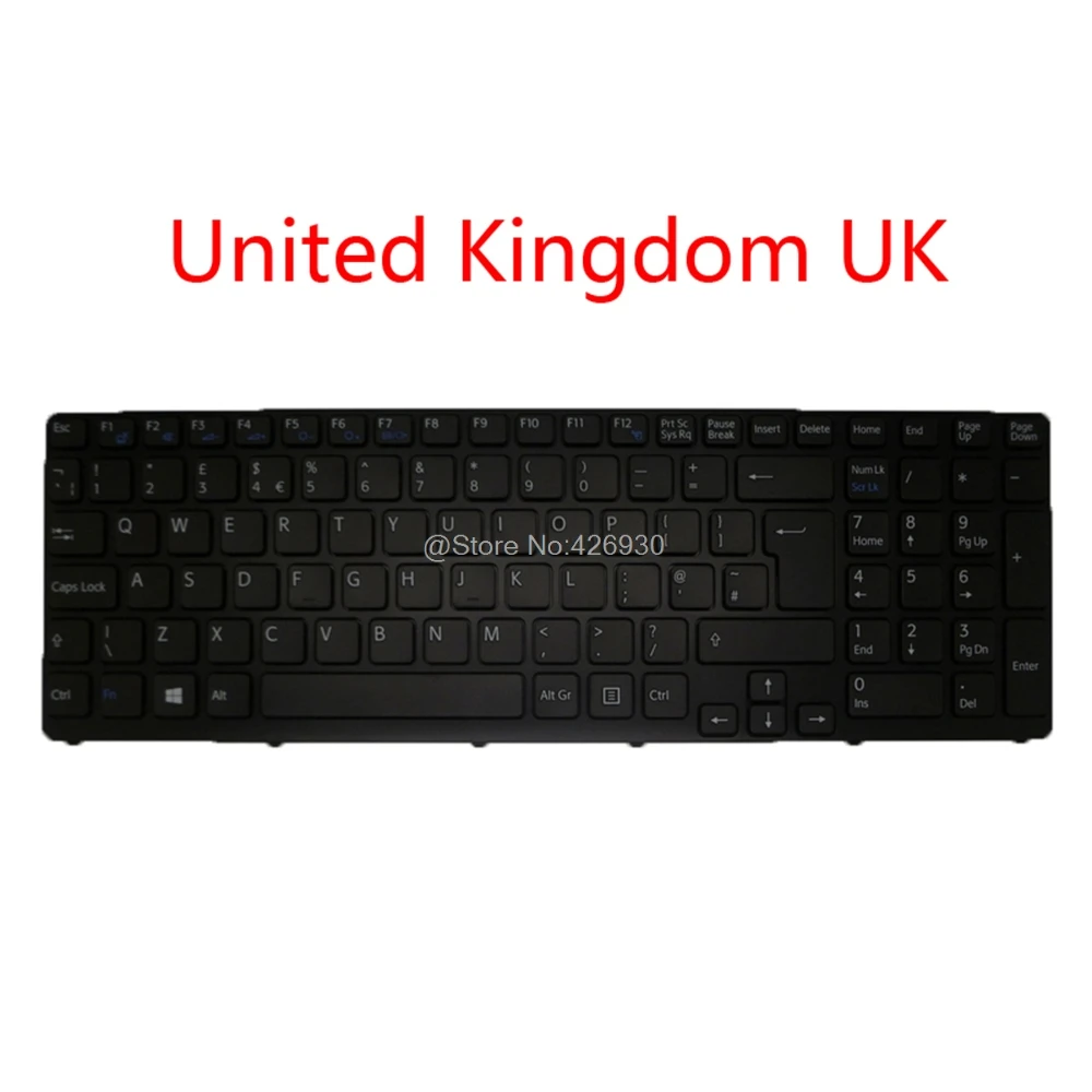 Ноутбук SP FR GR UK Клавиатура для SONY SVE151 SVE17 149162611ES 149162411FR 149162211DE 149162111GB испанская