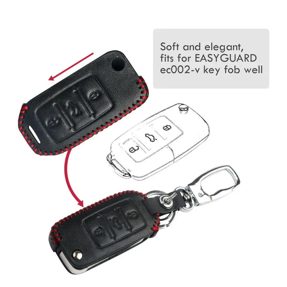 EASYGUARD LC02 чехол из натуральной кожи защитный 1 шт. EC002 PKE брелок сигнализации