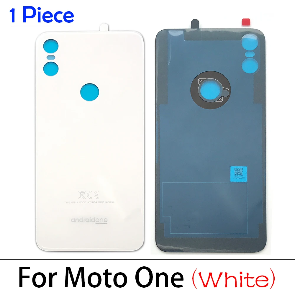 1PCS Rear Battery Cover For Moto One Vision Fusion Zoom Hyper Macro Back Glass Shell Door Housing Case Replacement Brand New | Мобильные