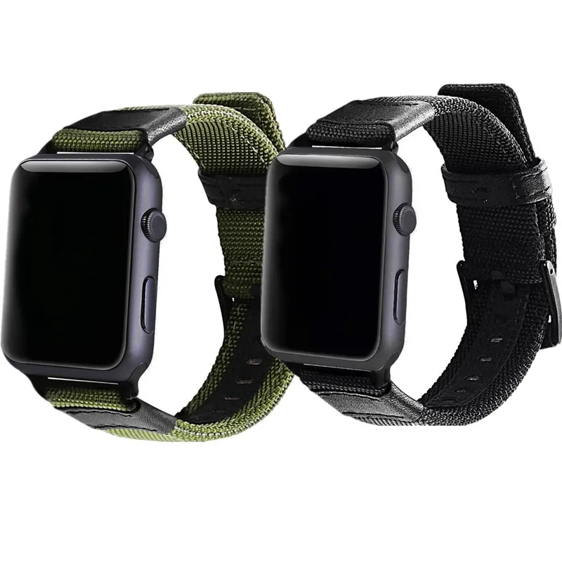 

Ремешок нейлоновый для Apple Watch 6 Band SE 44 мм 40 мм, армейский тканевый браслет для Apple Watch 42 мм 38 мм iWatch Series 5 4 3 2, аксессуары