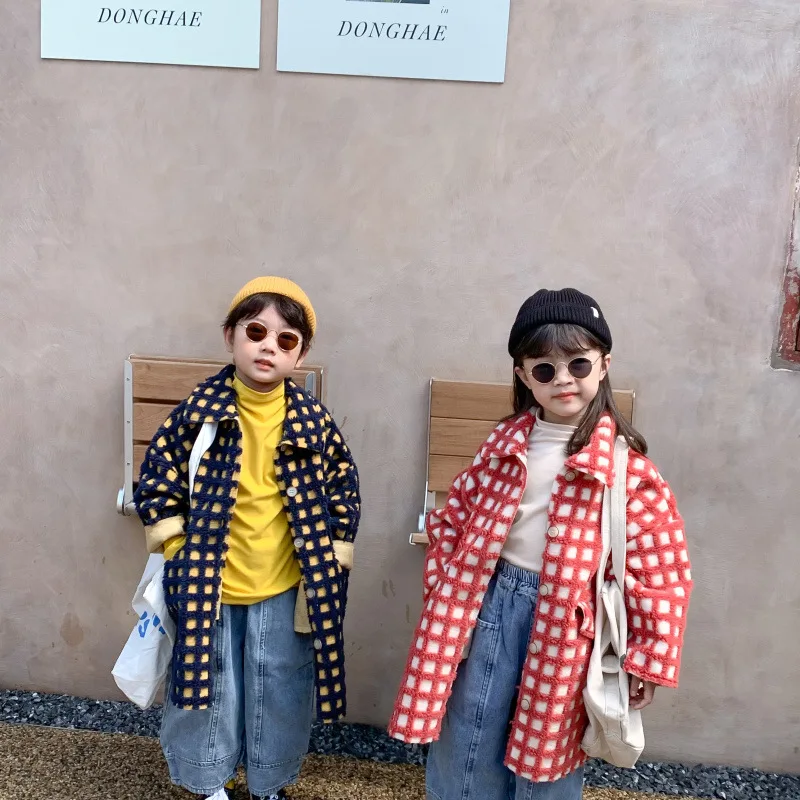 

Girls Boys Coat Jacket Tops 2021 Special Warm Plus Thicken Winter Autumn Cotton Baby's Kids Long School Children's Clthing