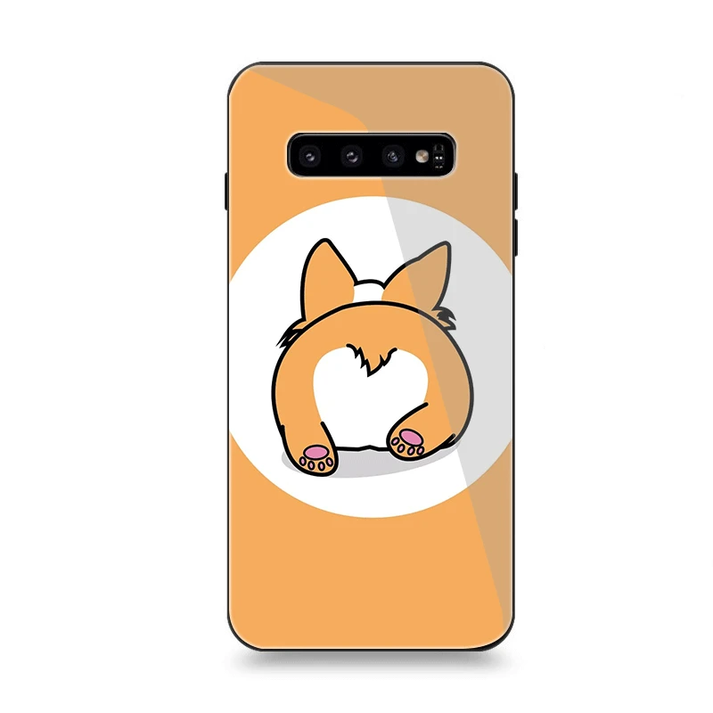 Phone Case Glass for Samsung A40 A50 A10 A20 A30 A60 A70 S10 S7 Edge S8 S9 Note 8 9 10 Plus Cover Sample Pictures Cute |