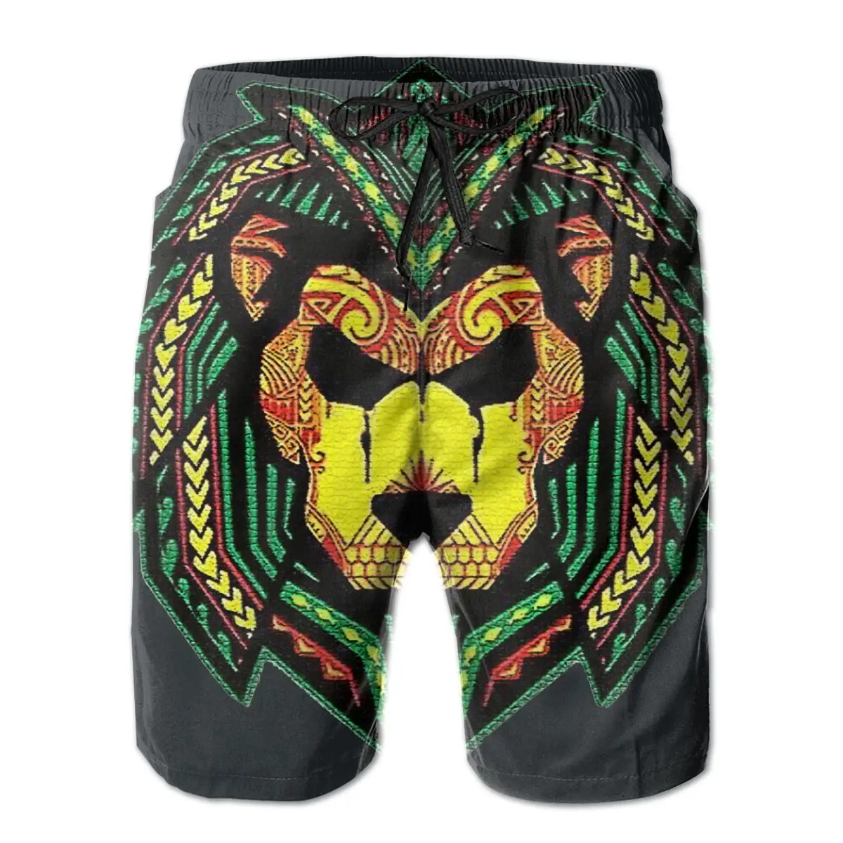 

Causal Breathable Quick Dry Novelty R362 Casual Bobs And Marley Lion Mosaik Hawaii Pants