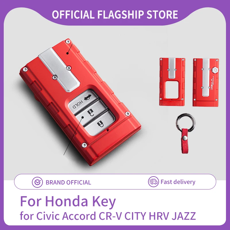 

For Honda Key case Civic Accord CR-V CITY HRV fk7 JAZZ honda key cover VTEC Honda JDM Refitted key case