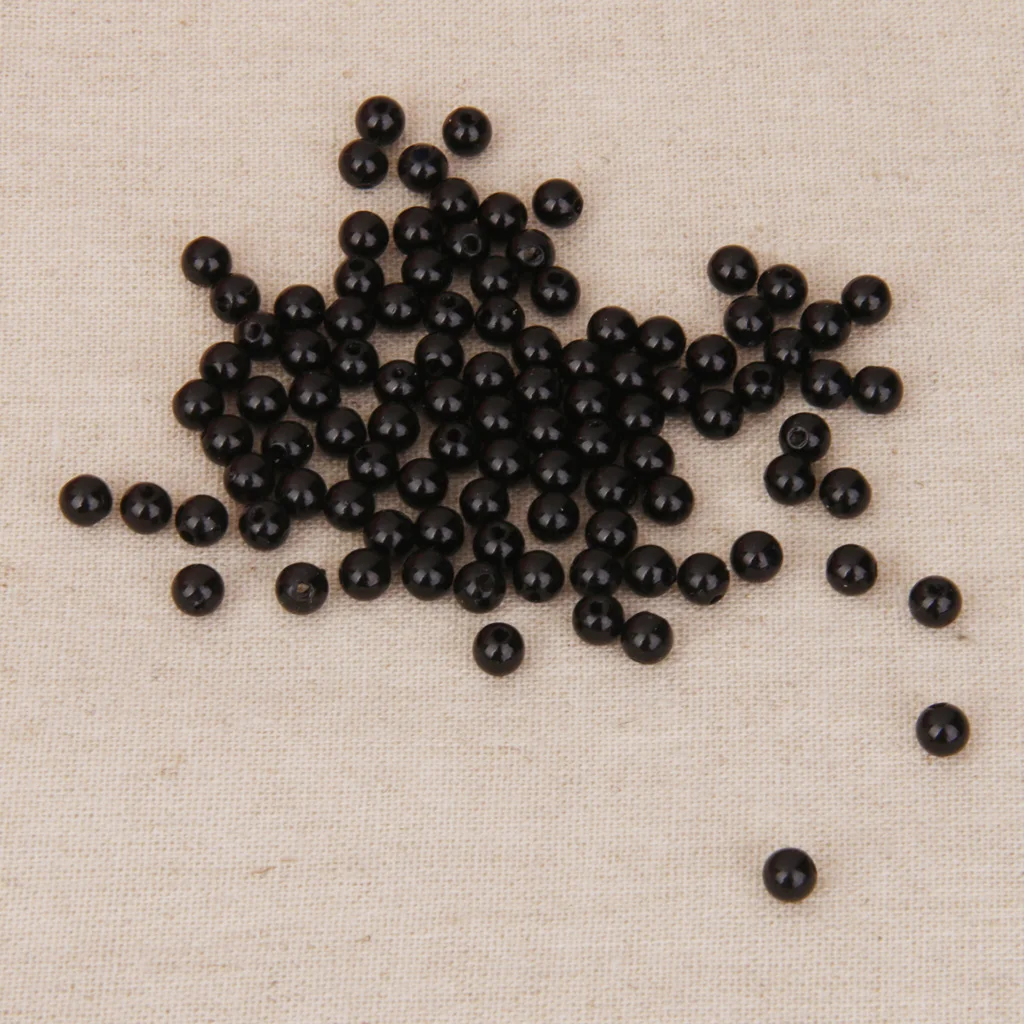 100 шт. бусины из акрила и жемчуга 4 мм|Бусины| |