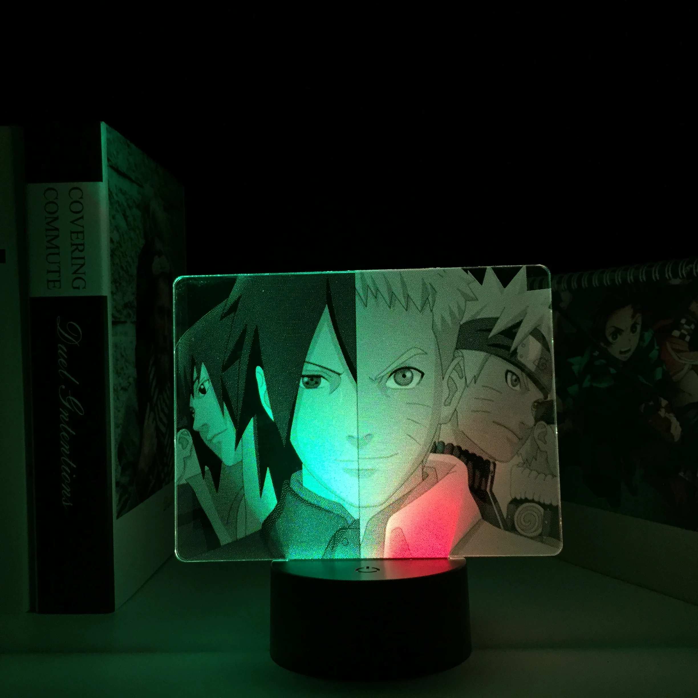 

Two Tone Colorful Birthday Gift Manga Figure Anime Figure LED Night Light for Child Bedroom Decor Light LED Acrylic Table Lamp