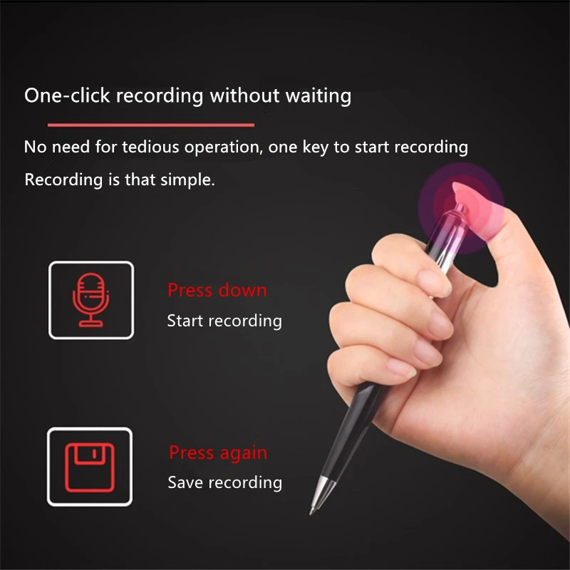 

8GB Digital Voice Recorder Portable MP3 Playback Mini Voice Recording for Lectures Meetings Classes 16G 32G 8G