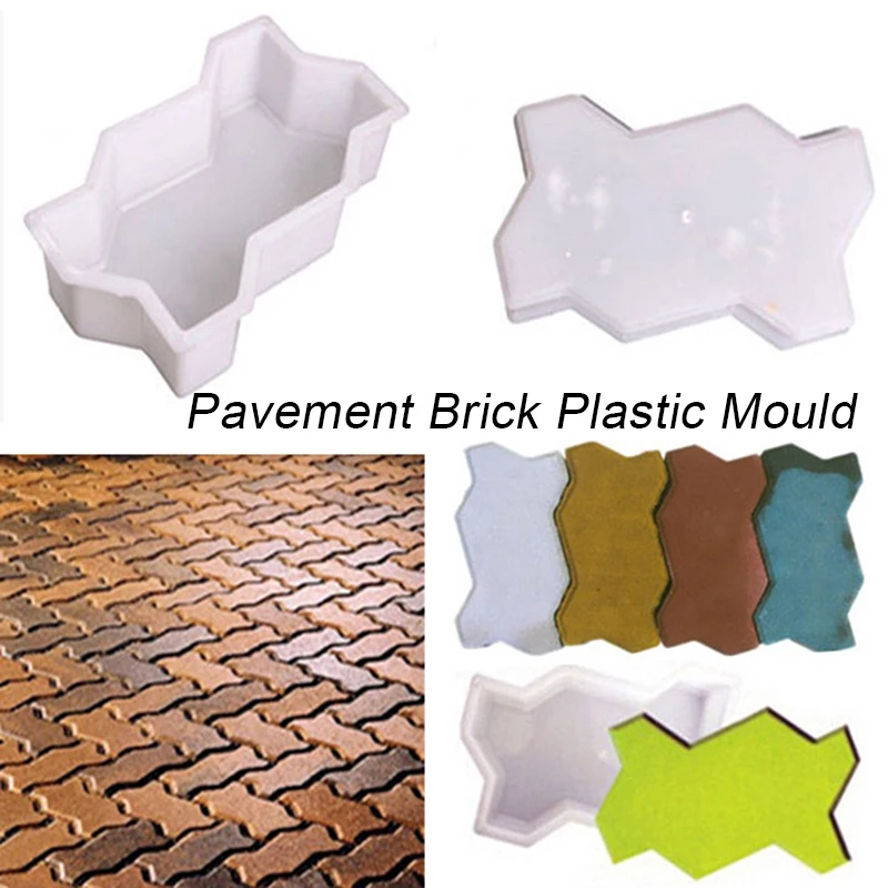 

Paving Mould Pavement Mold Garden Bricks Pavement Walkway Floor Maker Moulds Tool for Garden Yard Decoration Cement