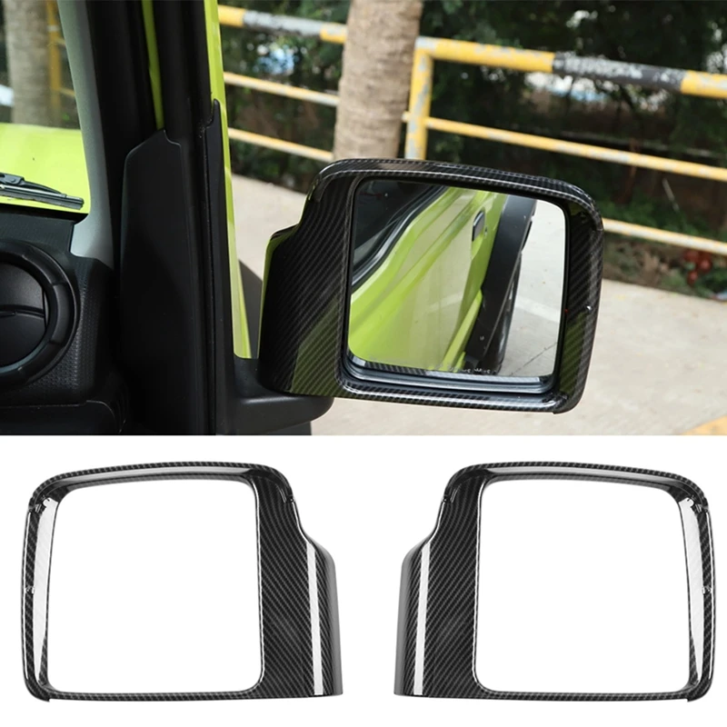

Rearview Mirror Rain Eyebrow Frame Cover for Suzuki Jimny 2019 2020 & Car Air Conditioner Switch Cover
