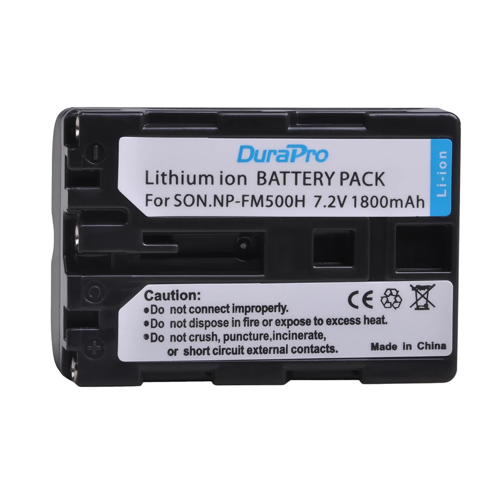 Аккумуляторная батарея DuraPro для камеры Sony A57 A65 A77 A99 A350 A550 A580 A900 1800 мАч|np fm500h|camera
