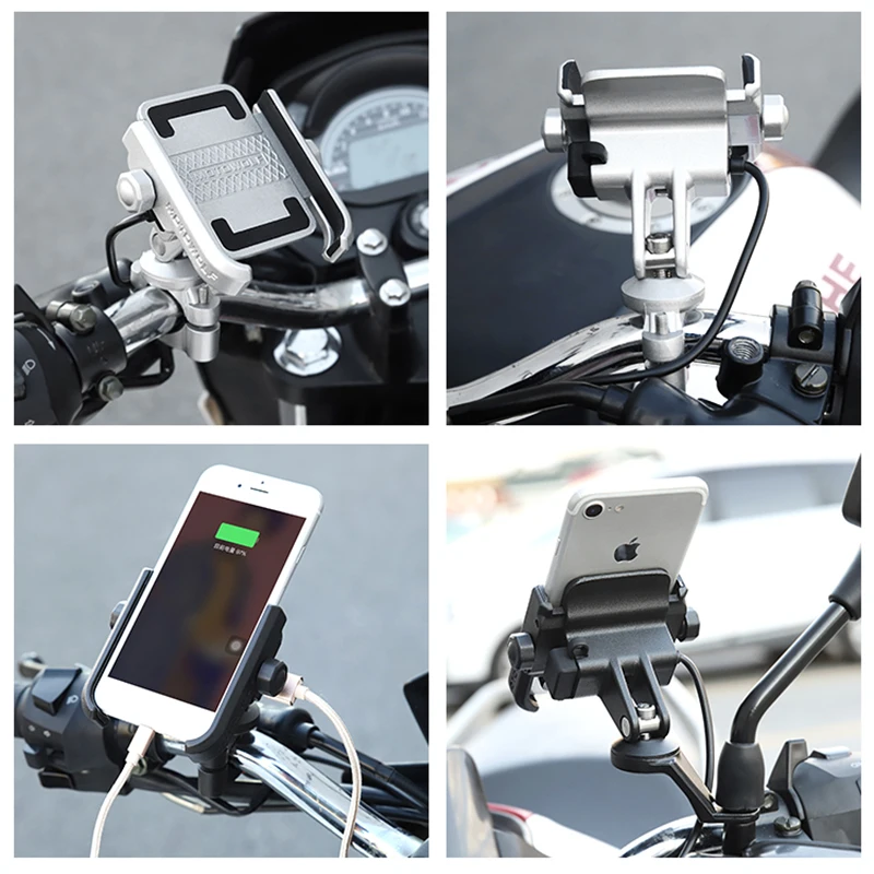 

2021 Car Styling MOTOWOLF Motorcycle Modified Phone Holder with USB for BMW R1200GS R1250GSA F750GS F850GS G310GS F900R F900XR